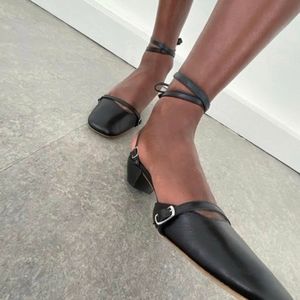 coperni square toe slingback heels
